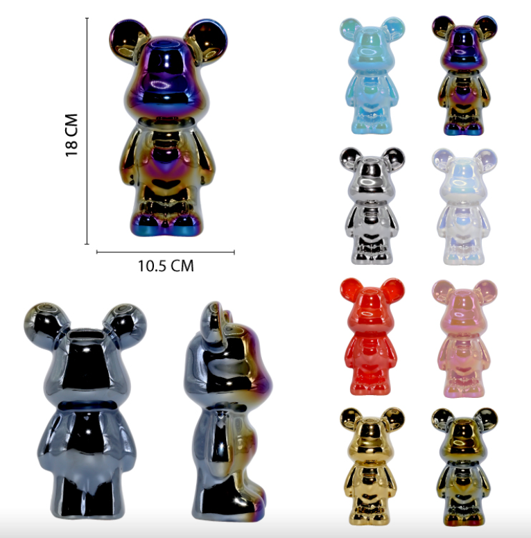 ALCANCIA DE CERÁMICA DISEÑO OSO PEQUEÑO